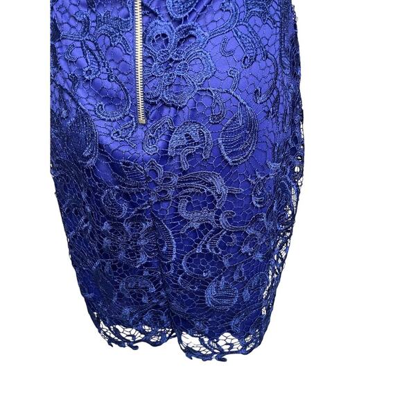 B Darlin Mock Neck Illusion Lace Bodycon Dress Juniors 13/14 Women’s Large - Picture 9 of 16